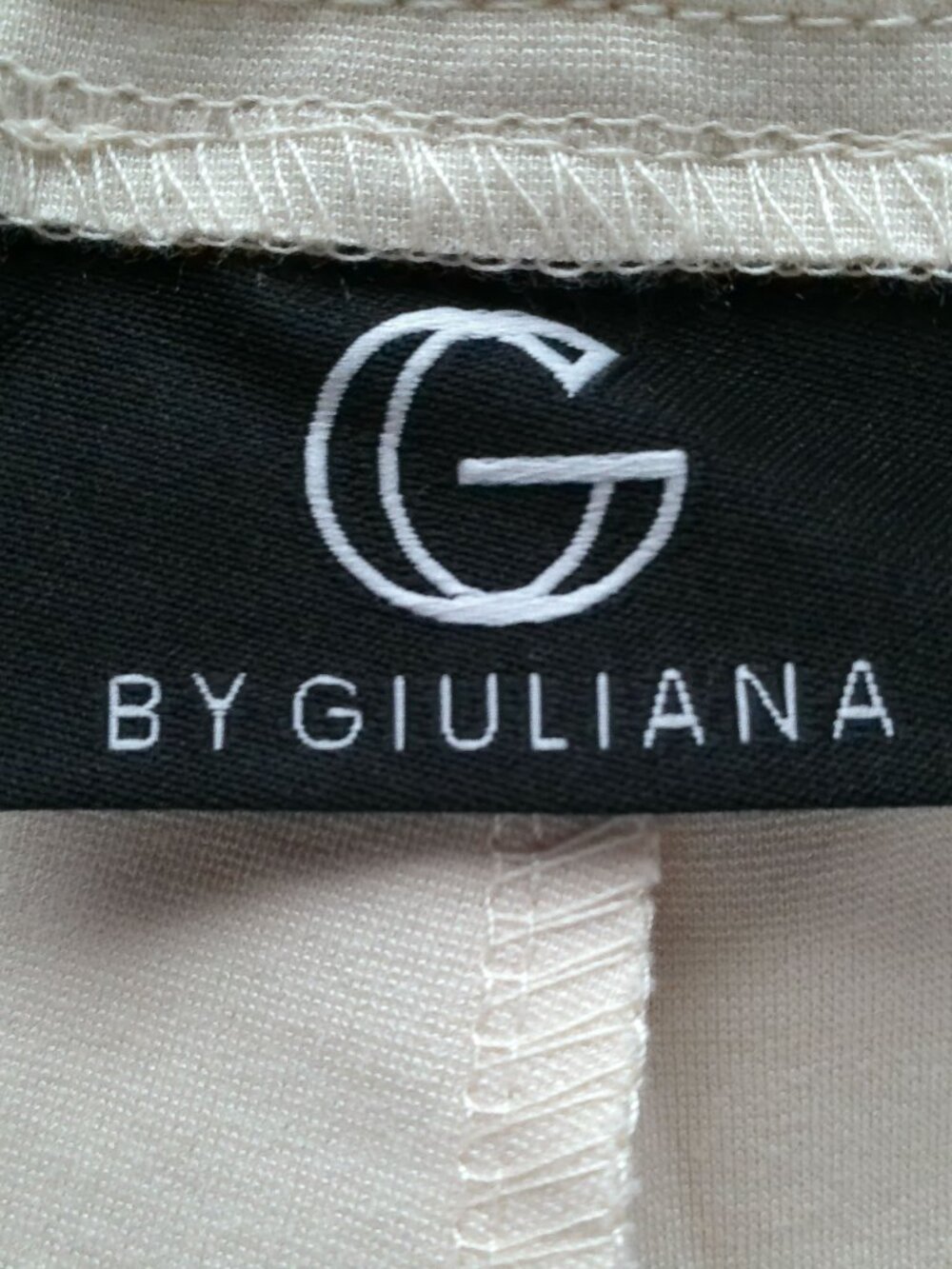 G by GIULIANA Trouser Ponte Knit High Rise Wide Leg "Soft Sand" NWOT XL - Picture 5 of 11